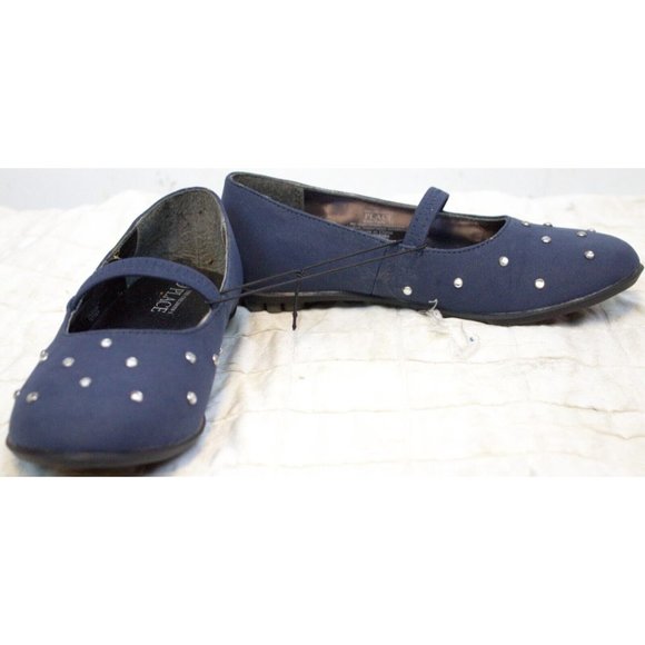 New in Box The Children's Place Navy Luna Stone Ballet Girls Shoes Flats Gems - Picture 11 of 16